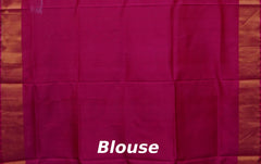 Orange Uppada Sarees with Pink and Gold Border and Gold-Silver Buttas