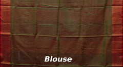 Red Uppada Sarees with Gold Border and Gold-Silver Buttas