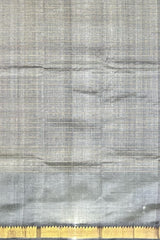 Grey Gold Mangalagiri Saree with Plain Design