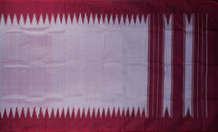 Lavender Arani Temple Border Saree with Maroon Temple/Thalamboo Border