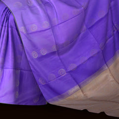 Purple Borderless Soft Silk Saree with Bhutta Motifs