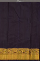 Lotus Pink Kanchipuram Silk Saree with Jackard Butta body with Annam Contrast border and Brown Floral motif with diagal pattern. Gatti Zari Pallu