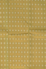 Golden Elegance with Lilac Contrast Pure Silk Saree