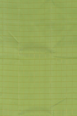 Pista Green Checks Pure Silk Saree with Self Design
