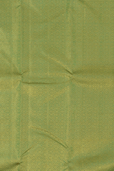 Lime Green Kanchipuram jacquard Silk Saree with intricately designed patterns on the body with wine purple vaada malli contrast border and peacock, diamond designs in pallu