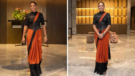 Harmanpreet Kaur Redefines Strength and Style in a Statement Saree