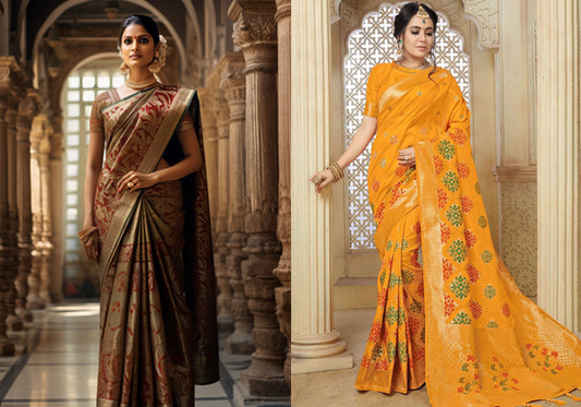 Kanjivaram Silk Sarees vs. Banarasi Silk Sarees: A Comparison