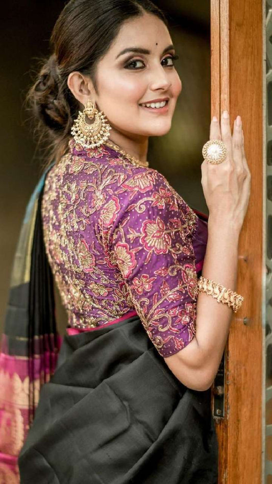 Mahima Nambiar's Enchanting Saree Blouse Designs