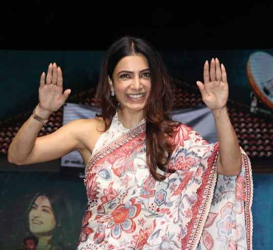Samantha Ruth Prabhu Embarks on a New Journey, but It's Her Saree and Smile That Steal the Show