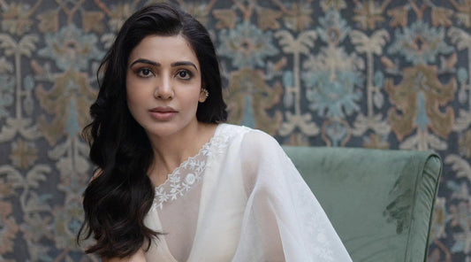 Samantha Ruth Prabhu Stuns in a ₹49K Ivory Saree Inspired by Art Deco Elegance