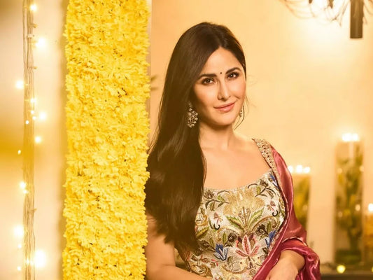 Katrina Kaif Shines in Manish Malhotra’s Corset Saree for Diwali Festivities