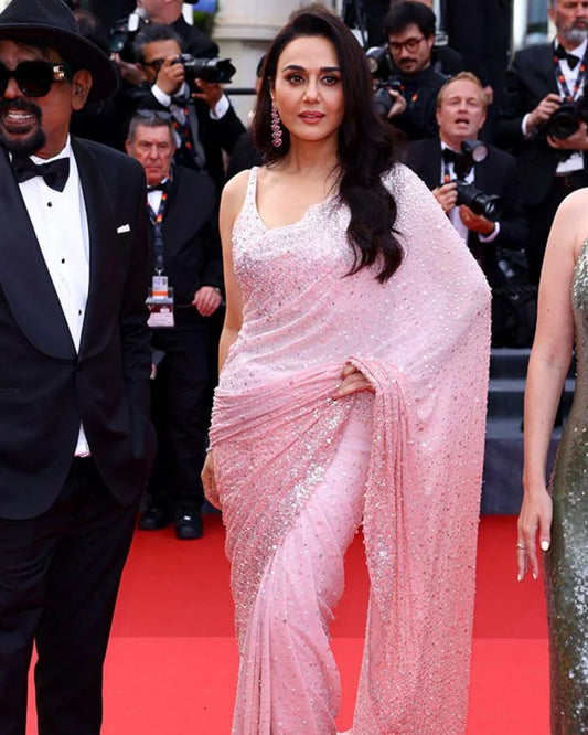 Cannes 2024: Preity Zinta's Saree Steals the Show on the Red Carpet