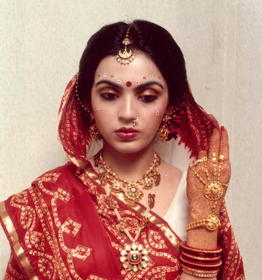 Nita Ambani Radiates Royalty in Gharchola Saree and Ancestral Jewels