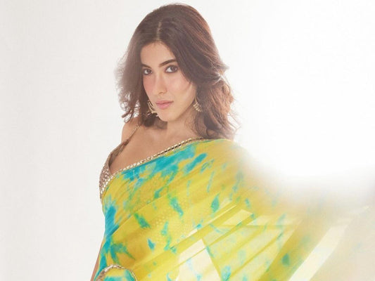 Shanaya Kapoor’s Lemon Yellow Sheer Saree: A Bold Twist of Elegance and Glamour