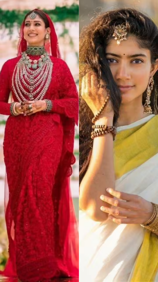 From Nayanthara to Sai Pallavi: Stunning Kasavu Saree Looks by South Indian Actresses for Pongal 2026