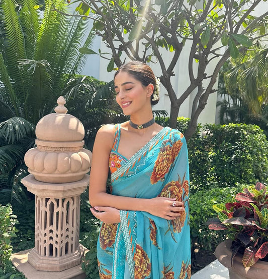 Ananya Panday Turns Heads at Kesari 2 Premiere in a Regal Baingani Saree