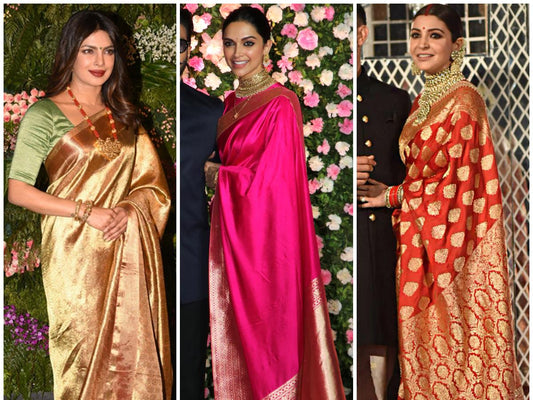 Actress-Inspired Pink Banarasi Saree Styles for Brides