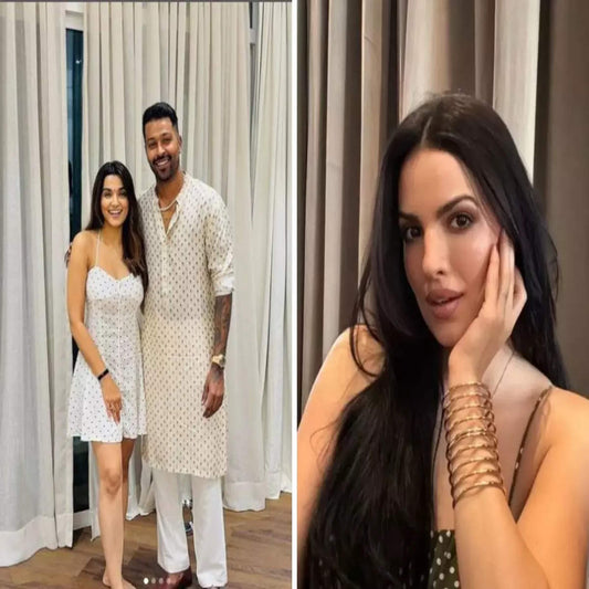 Natasa Stankovic Shows Off Her Stunning Figure in a Seductive Saree Amid Divorce from Hardik Pandya