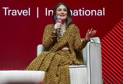 Kareena Kapoor Dazzles in a Bold Animal-Print Sabyasachi Saree