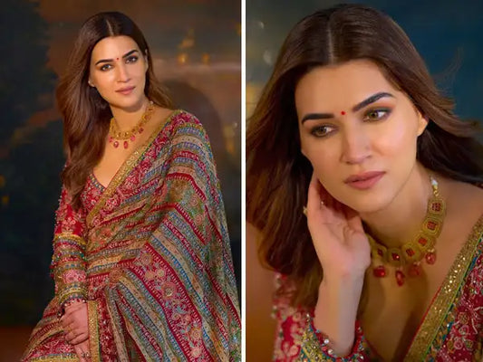 Kriti Sanon Elevates Saree Fashion with Modern Glam at SheShakti 2025