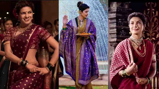 From Kajol to Madhuri: Elevating Your Ganesh Chaturthi Look with Iconic Nauvari Drapes