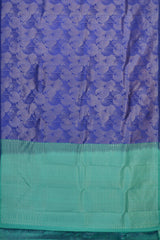 Blue Kancheevaram Silk Saree with Seamless Elegance