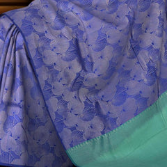 Blue Kancheevaram Silk Saree with Seamless Elegance