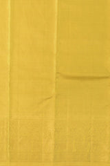 Golden Yellow Kancheevaram Silk Saree with Kamalam Border