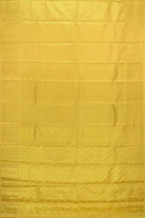 Golden Yellow Kancheevaram Silk Saree with Kamalam Border