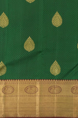 Lavender Luxury Pure Kanchipuram Silk Saree with Copper Zari Work