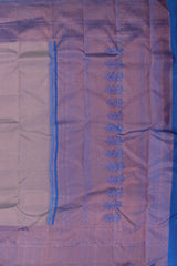 Lavender Dreams Pure Kanchipuram Silk Saree with Blue Mystique