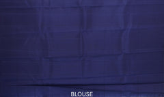 Sublime Harmony: Elaichi Green Pure Silk Saree with Navy Blue Elephant Motifs