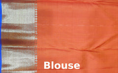 Orange Kanchipuram Silk Saree with Butta Jacquard and Floral Border – A Festive Symphony in Silk