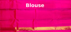 Black and Pink Kanchipuram Silk Saree with Checks and Elephant-Peacock Border – A Bold Classic with Regal Motifs