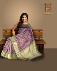 Wine Kanchipuram Silk Saree with Floral Jacquard – Elegance Woven in Deep Hues and Classic Weaves