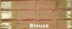 Light Brown Floral Motif Kanchipuram Silk Saree – Understated Grace in Earthy Tones