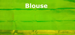Turquoise Blue Kanchipuram Silk Saree with Long Floral Border – A Serene Drape of Subtle Splendor
