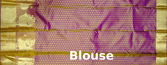 Mustard Yellow Mango Jaquard Kanchipuram Silk Saree with Green Border