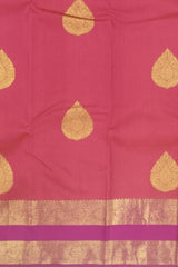 Radiant Orange Kanchipuram Pure Silk Saree with Intricate Motifs