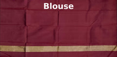 Elegant Off-White Kanchipuram Pure Silk Saree with Maroon Temple Border