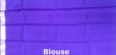 Enchanting Sky Blue Kanchipuram Silk Saree with One-Side Border and Peacock Motifs