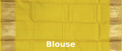 Light Yellow Kanchipuram Silk Saree with Intricate Motifs
