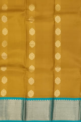 Golden Yellow Kanchipuram Silk Saree with Classic Bhuttas - Sunny Splendor