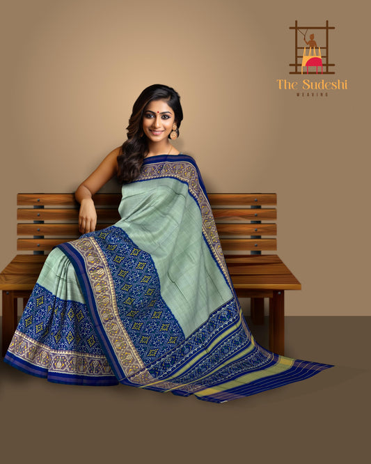 Blue / Teal Rajkot Patola Saree