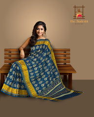 Rama Morpinch Blue Diamonds Regular Rajkot Patola Saree