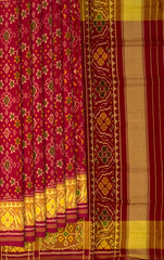 Red Maroon Navratna Regular Rajkot Patola Saree