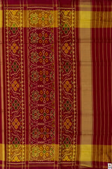 Red Maroon Navratna Regular Rajkot Patola Saree