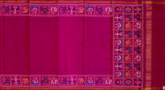 Red Pink Galo Semi Patan Saree