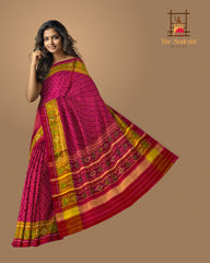 Pink Daliyabhat Patola Saree