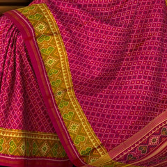 Pink Daliyabhat Patola Saree